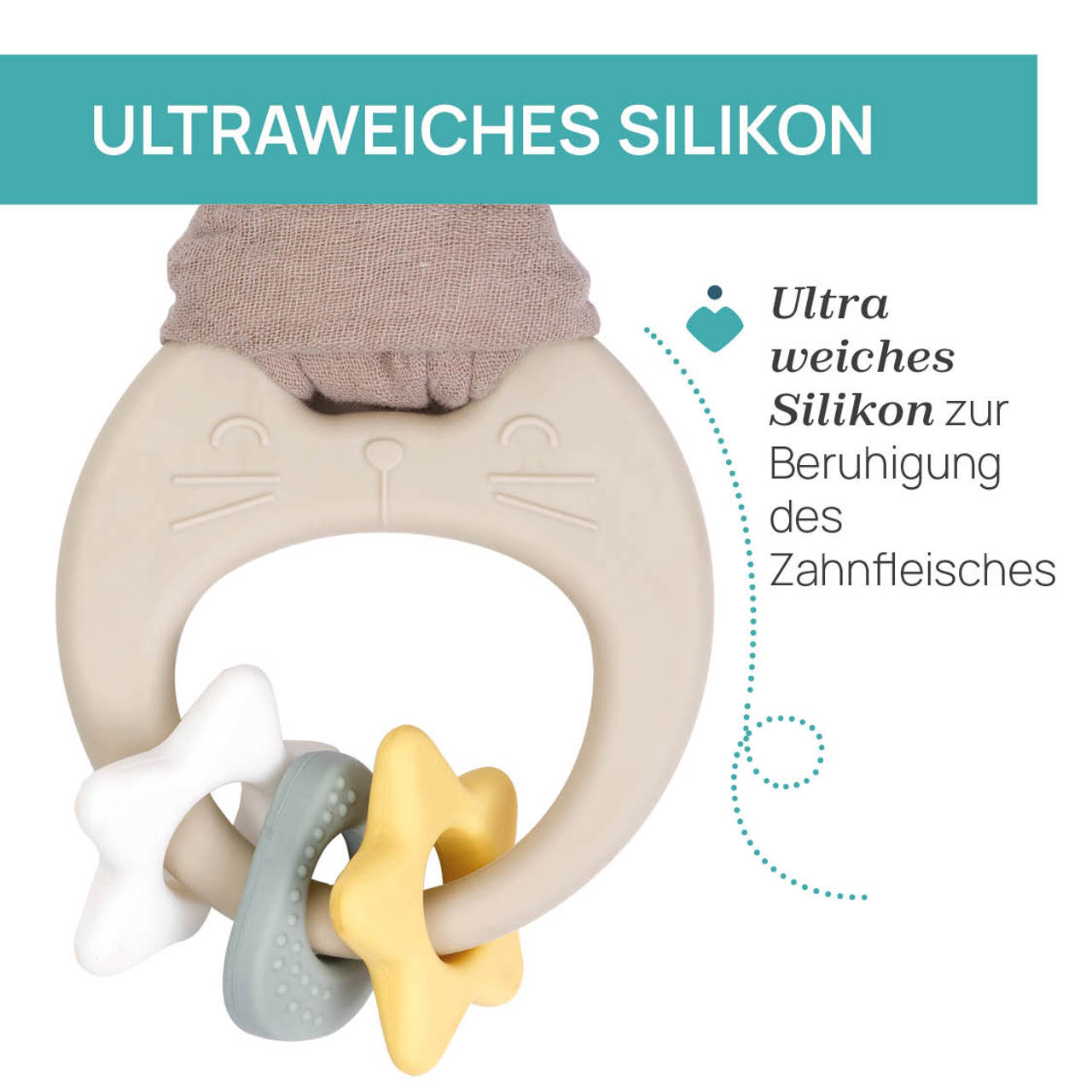 Sanfter Bei&szlig;ring Hase null - 1