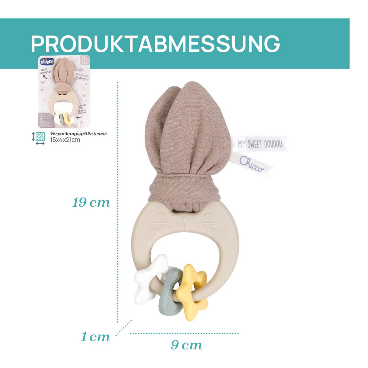 Sanfter Bei&szlig;ring Hase null - 5