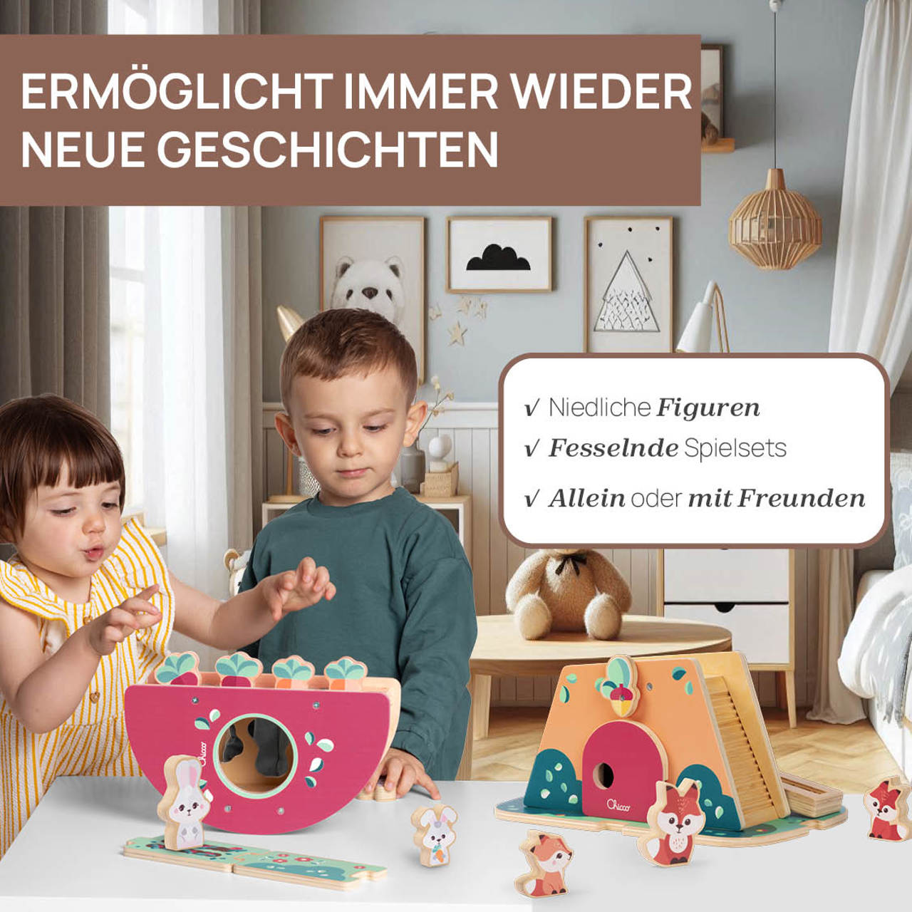 SET: 2 HASEN - PAPA - MY WOOD FRIENDS null - 4