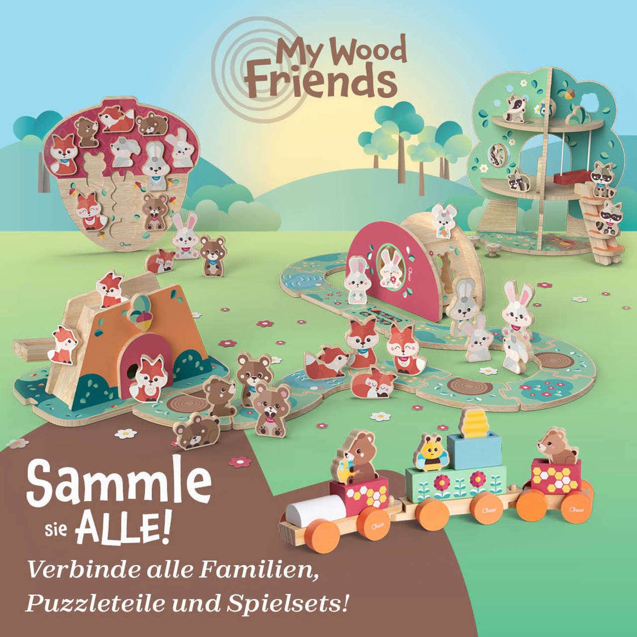 SET: 2 HASEN - PAPA - MY WOOD FRIENDS null - 5