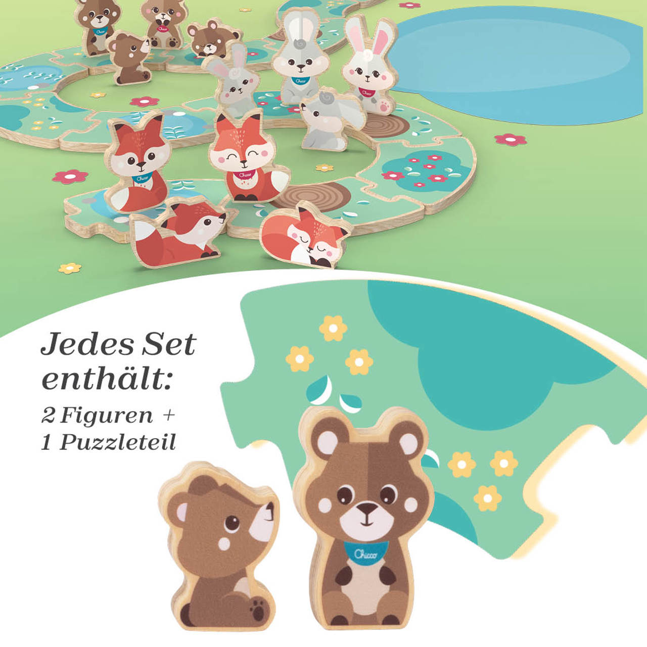 SET: 2 BÄREN- PAPA - MY WOOD FRIENDS null - 1