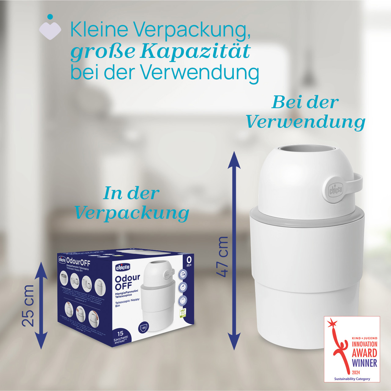 Teleskop Windeleimer Odour Off null - 3