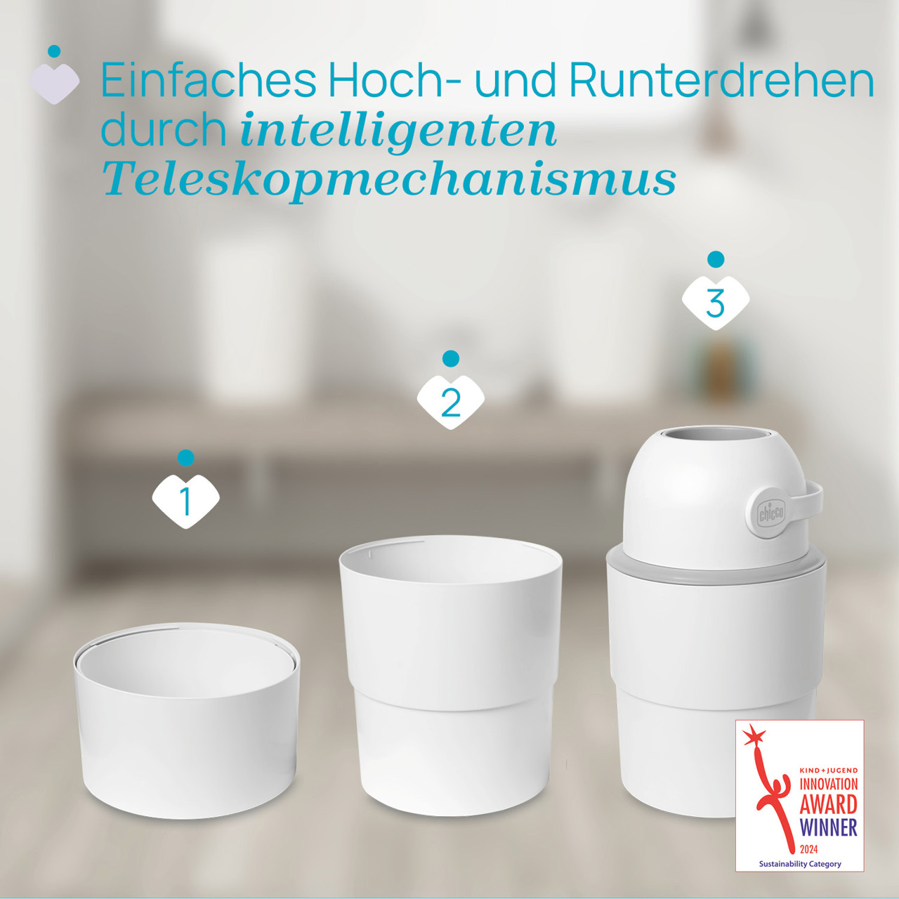 Teleskop Windeleimer Odour Off null - 4