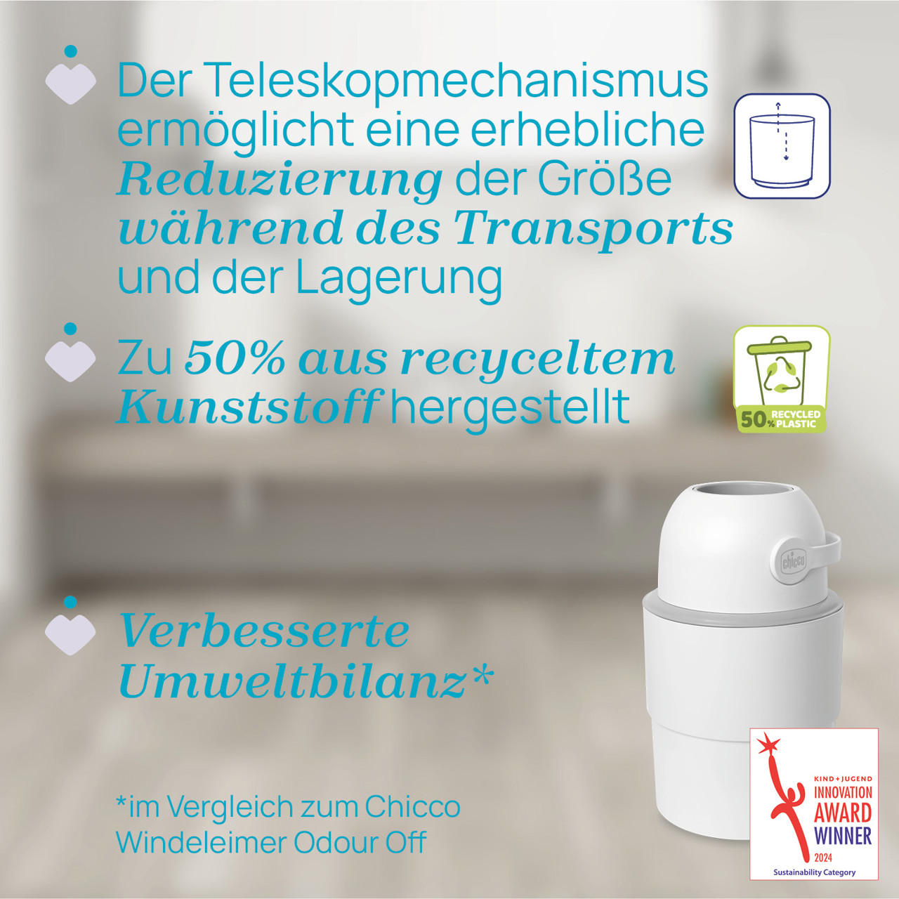 Teleskop Windeleimer Odour Off null - 5