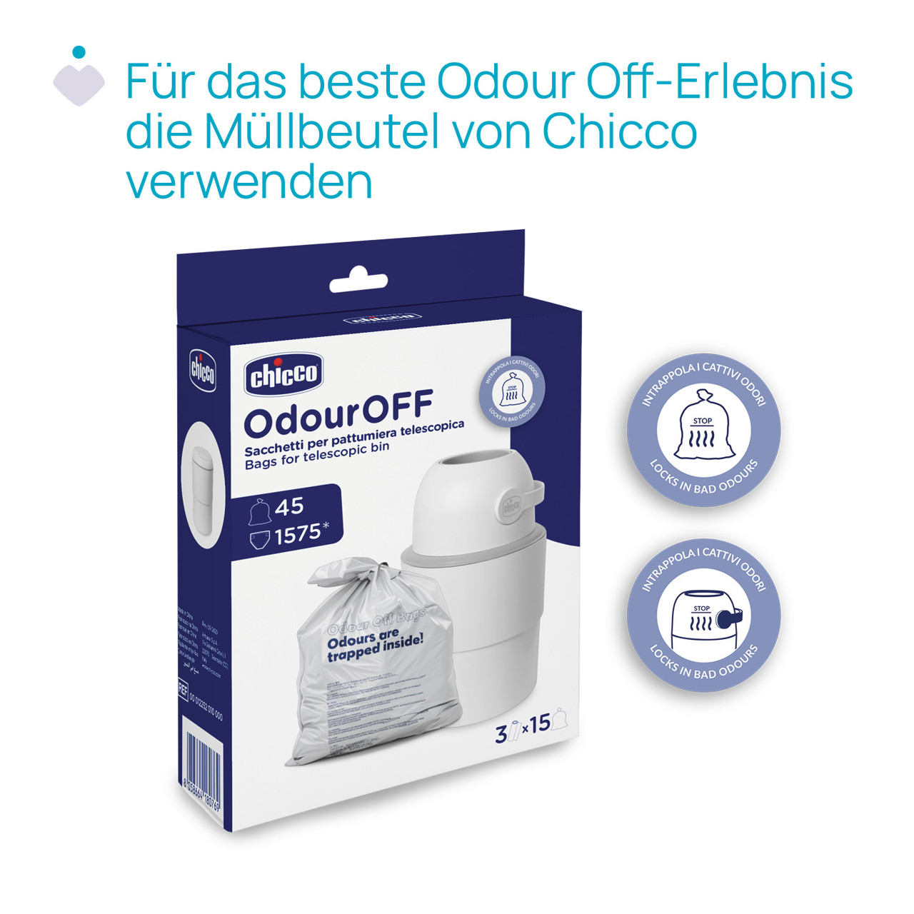 Teleskop Windeleimer Odour Off null - 7