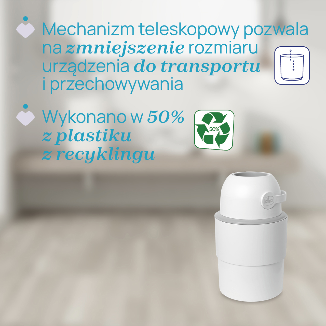 TELESKOPOWY KOSZ NA PIELUCHY  null - 2