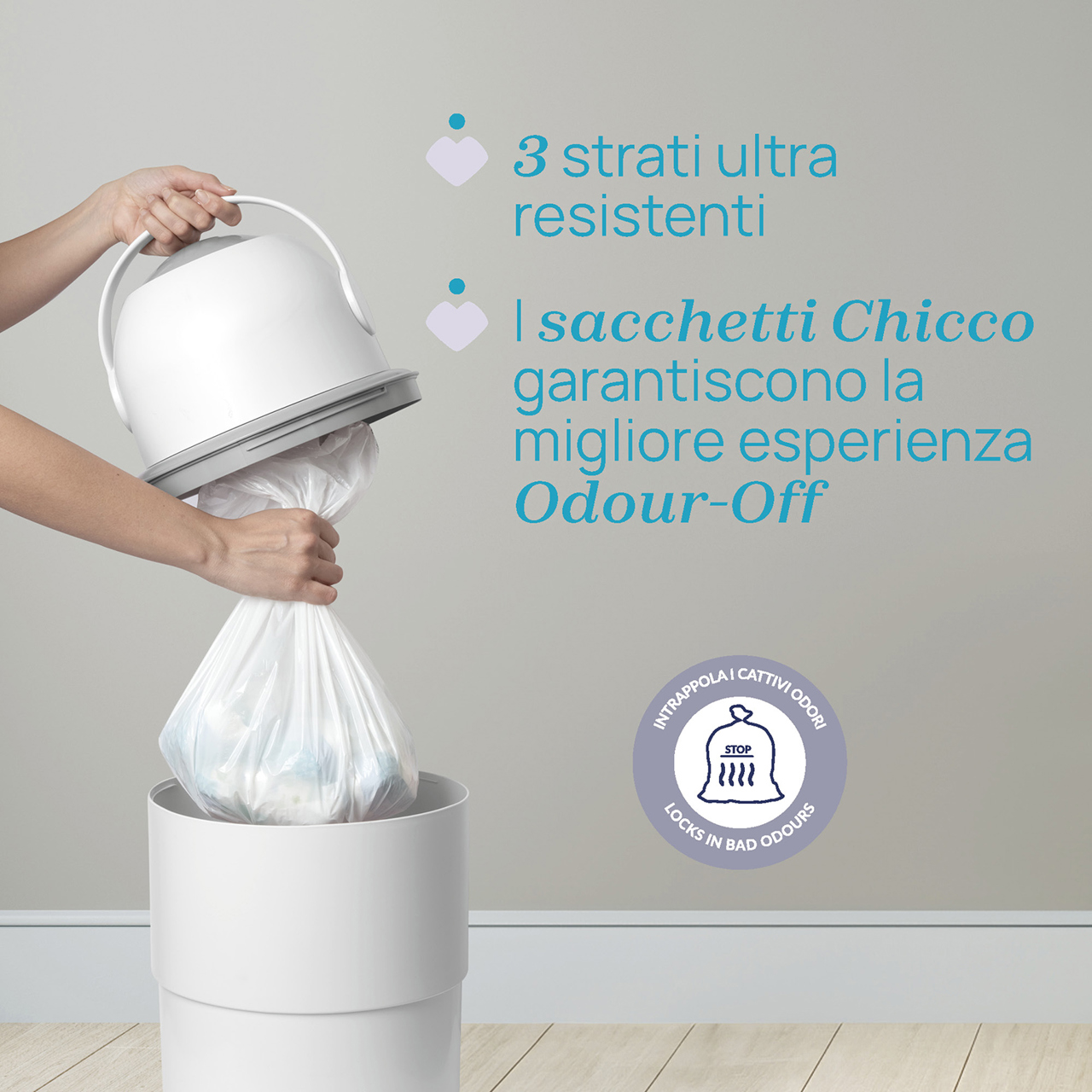 Sacchetti per mangiapannolini telescopico null - 2