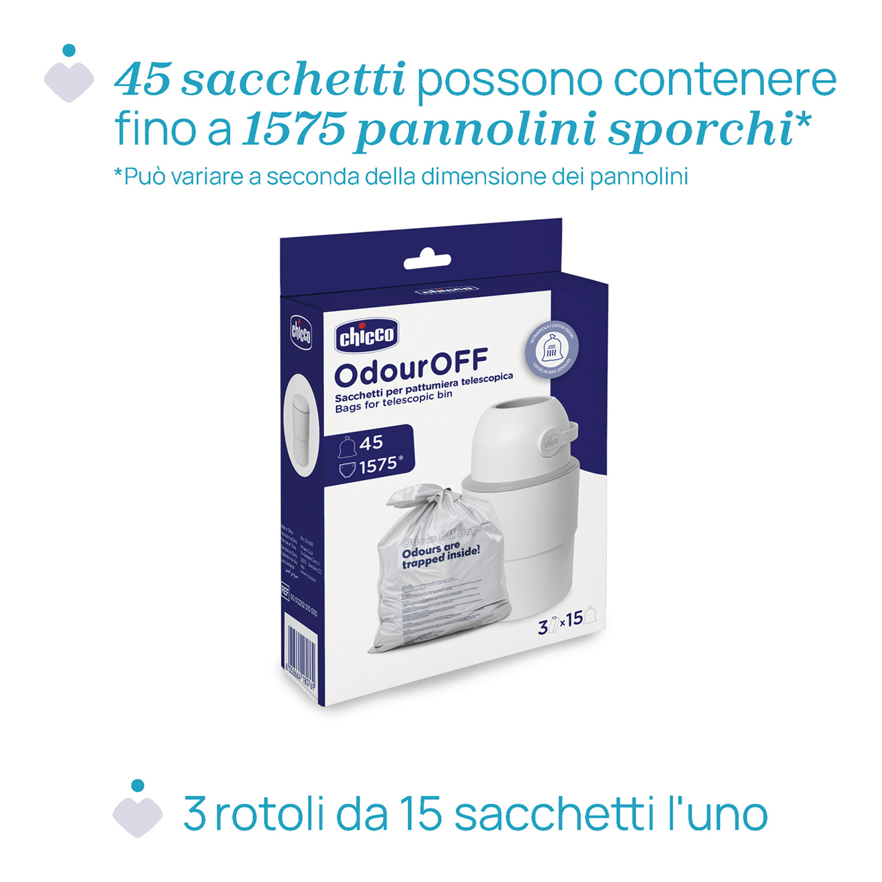 Sacchetti per mangiapannolini telescopico null - 4