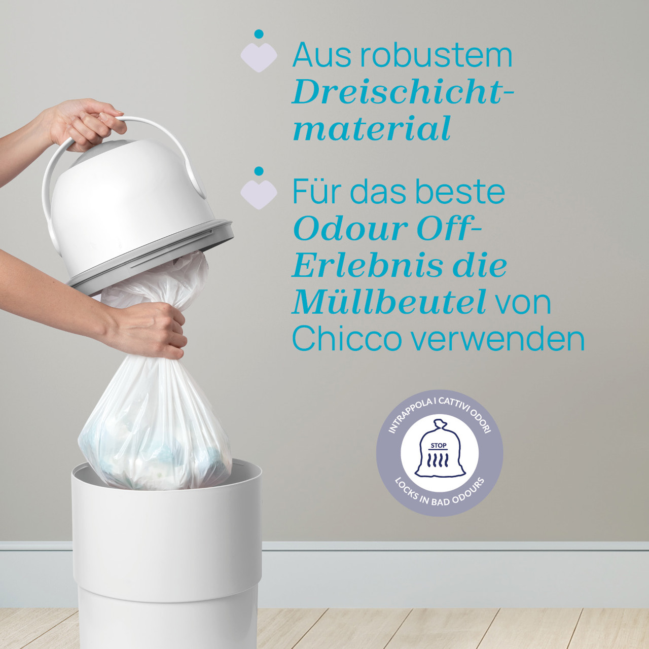 Müllbeutel Odour Off, 3x15 Stück null - 2
