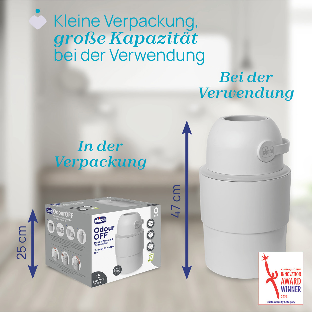 Teleskop Windeleimer Odour Off null - 2
