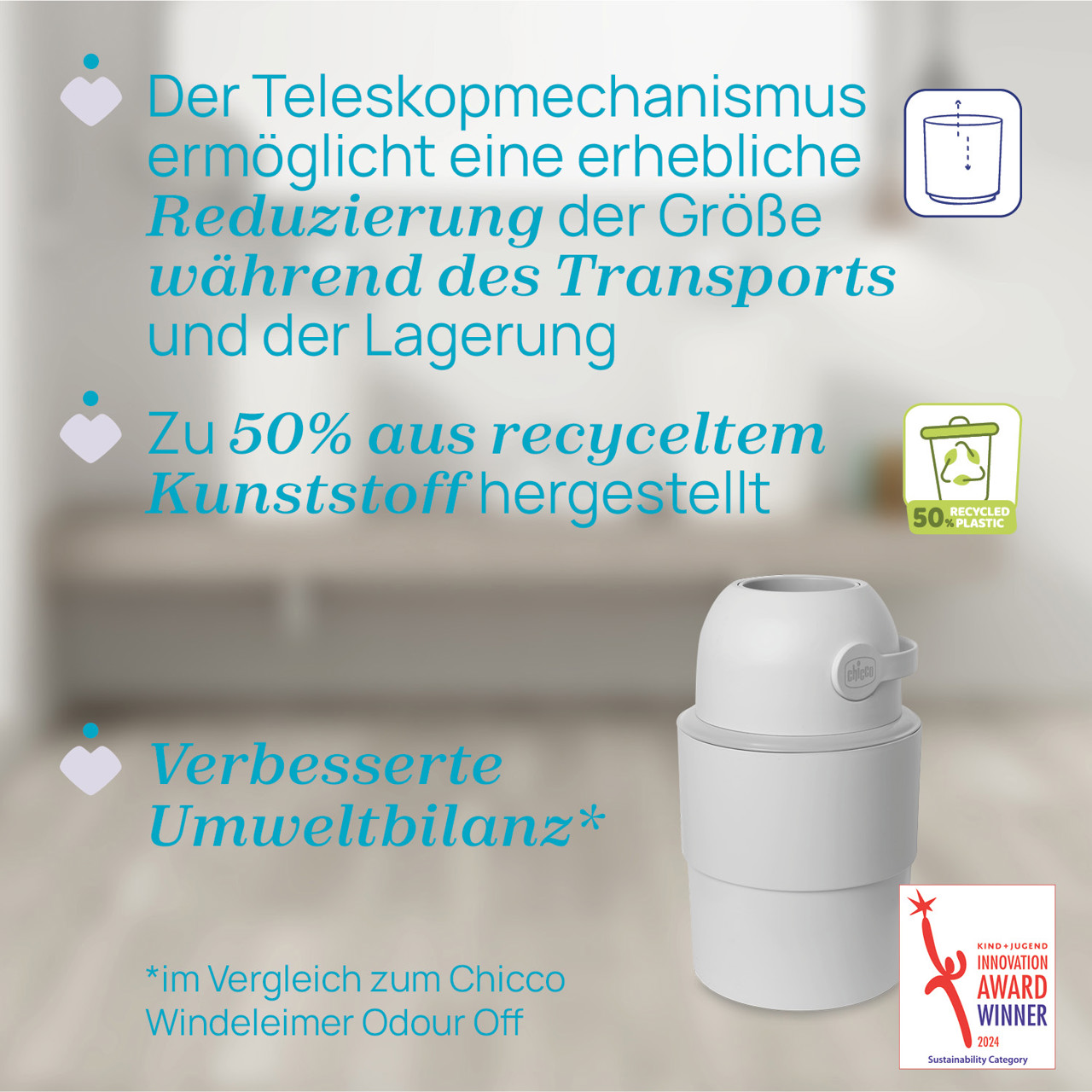 Teleskop Windeleimer Odour Off null - 4