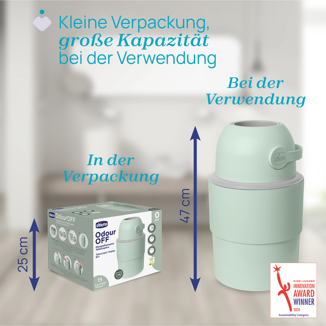 Teleskop Windeleimer Odour Off null - 2