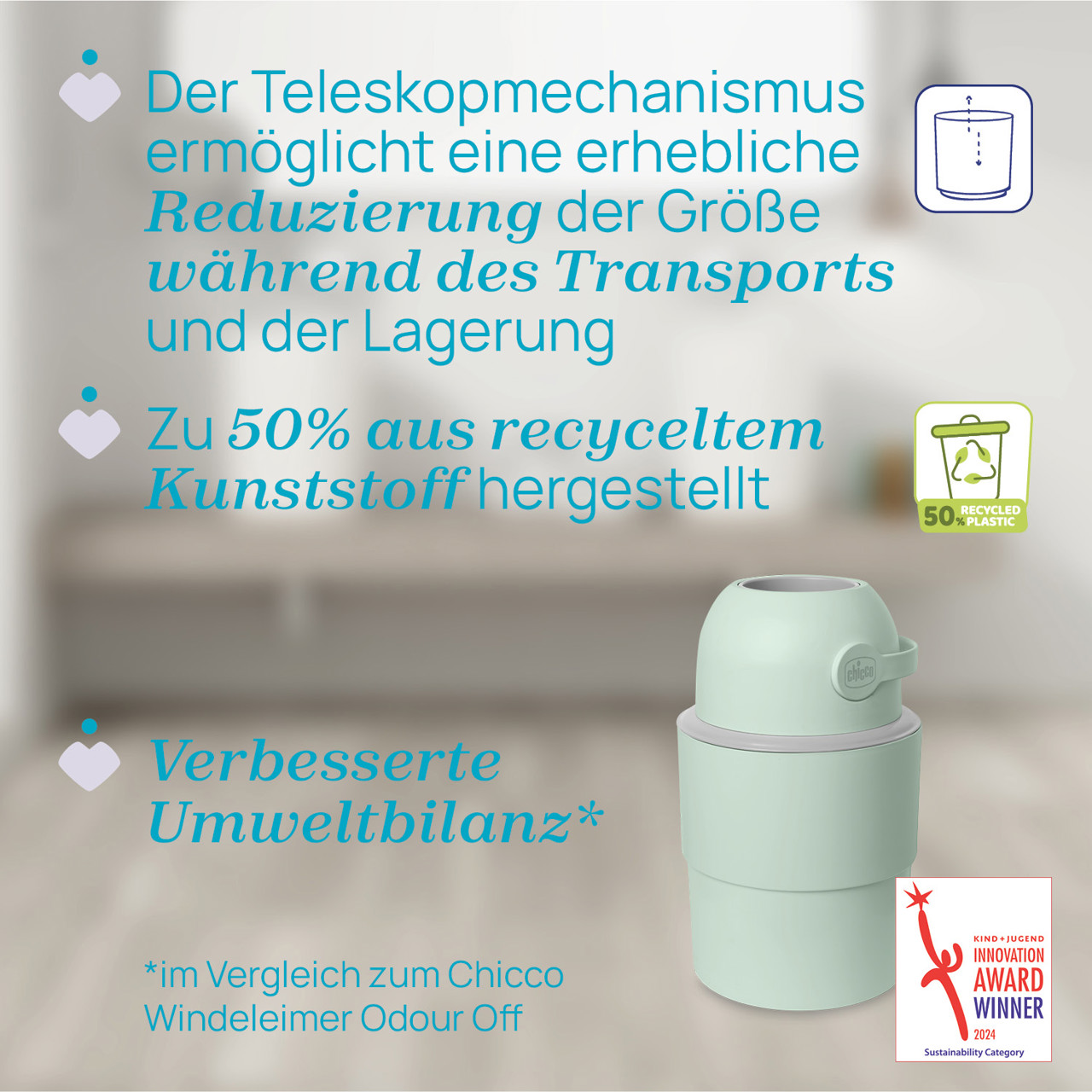 Teleskop Windeleimer Odour Off null - 4