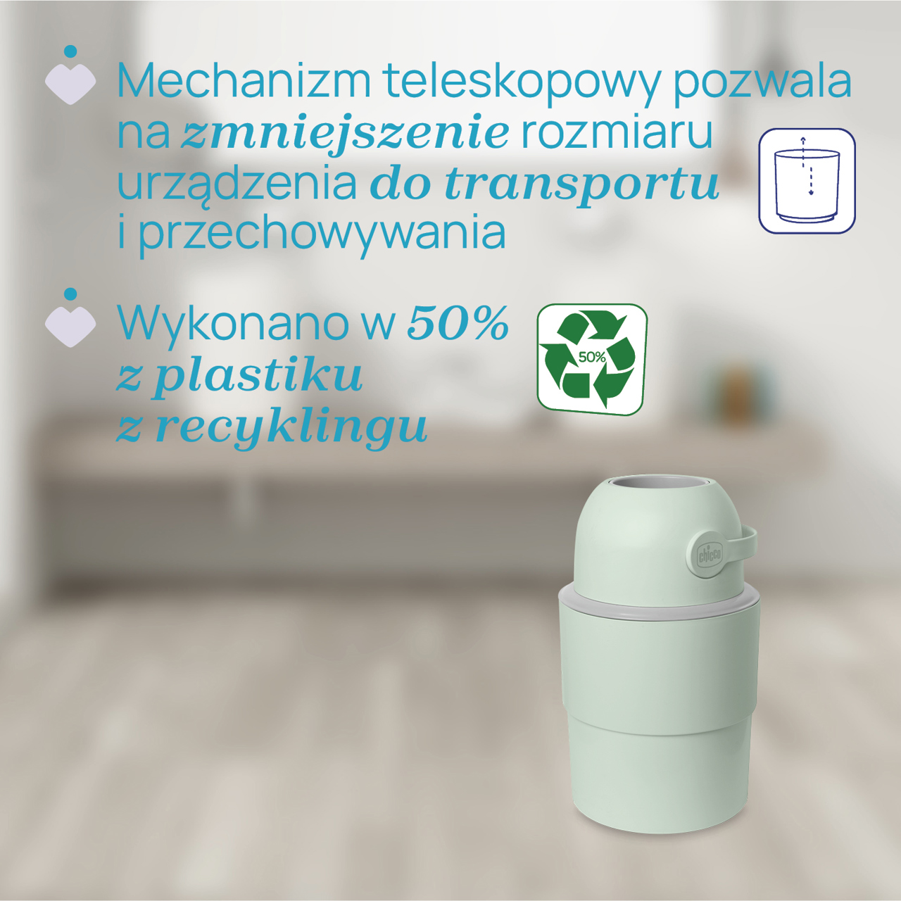 TELESKOPOWY KOSZ NA PIELUCHY  null - 2