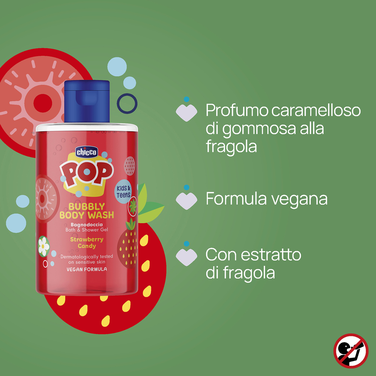 Bagnodoccia Strawberry Candy 300 Ml Chicco - 3