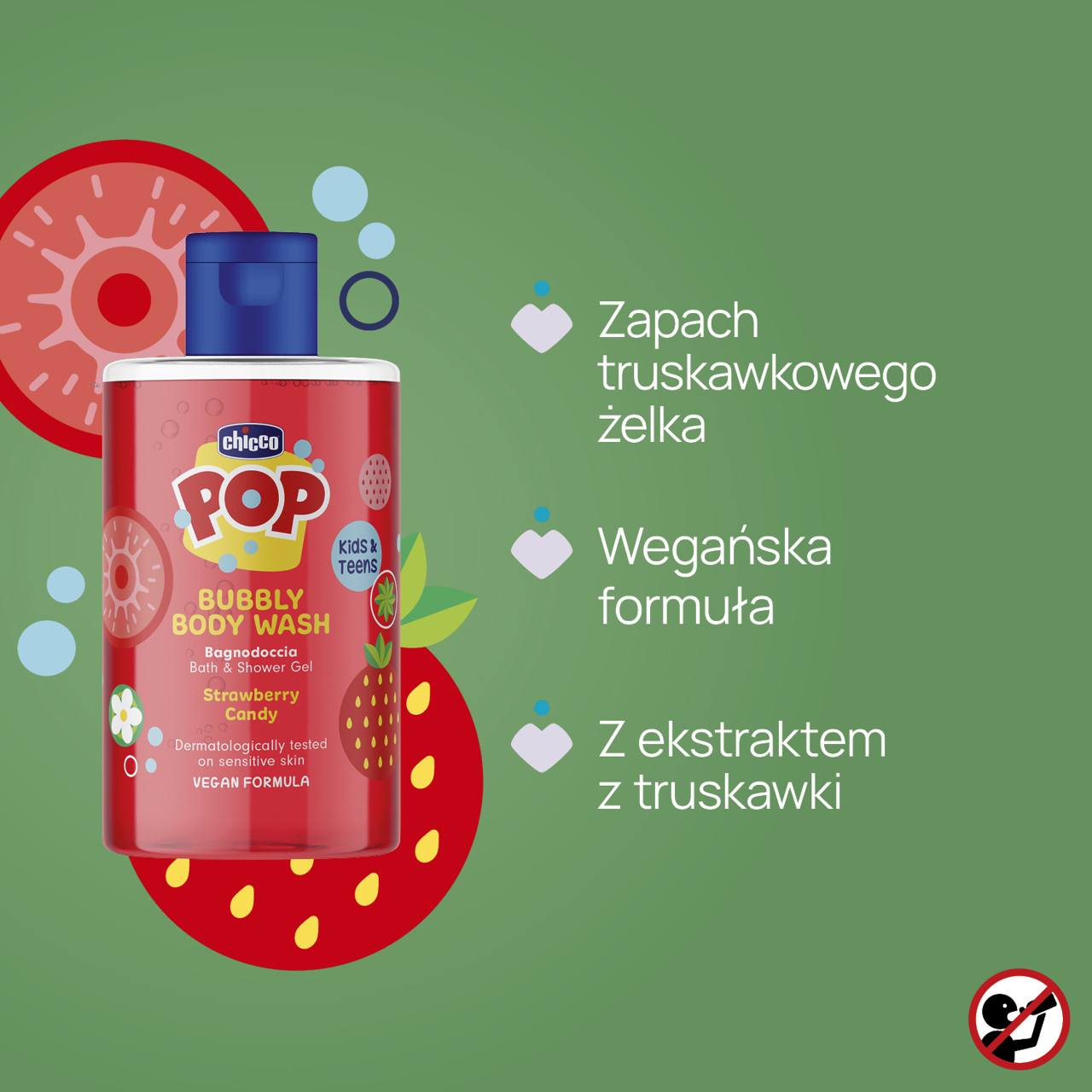 ŻEL POD PRYSZNIC BUBBLY TRUSKAWKOWY CUKIERKOWY 300ML null - 4