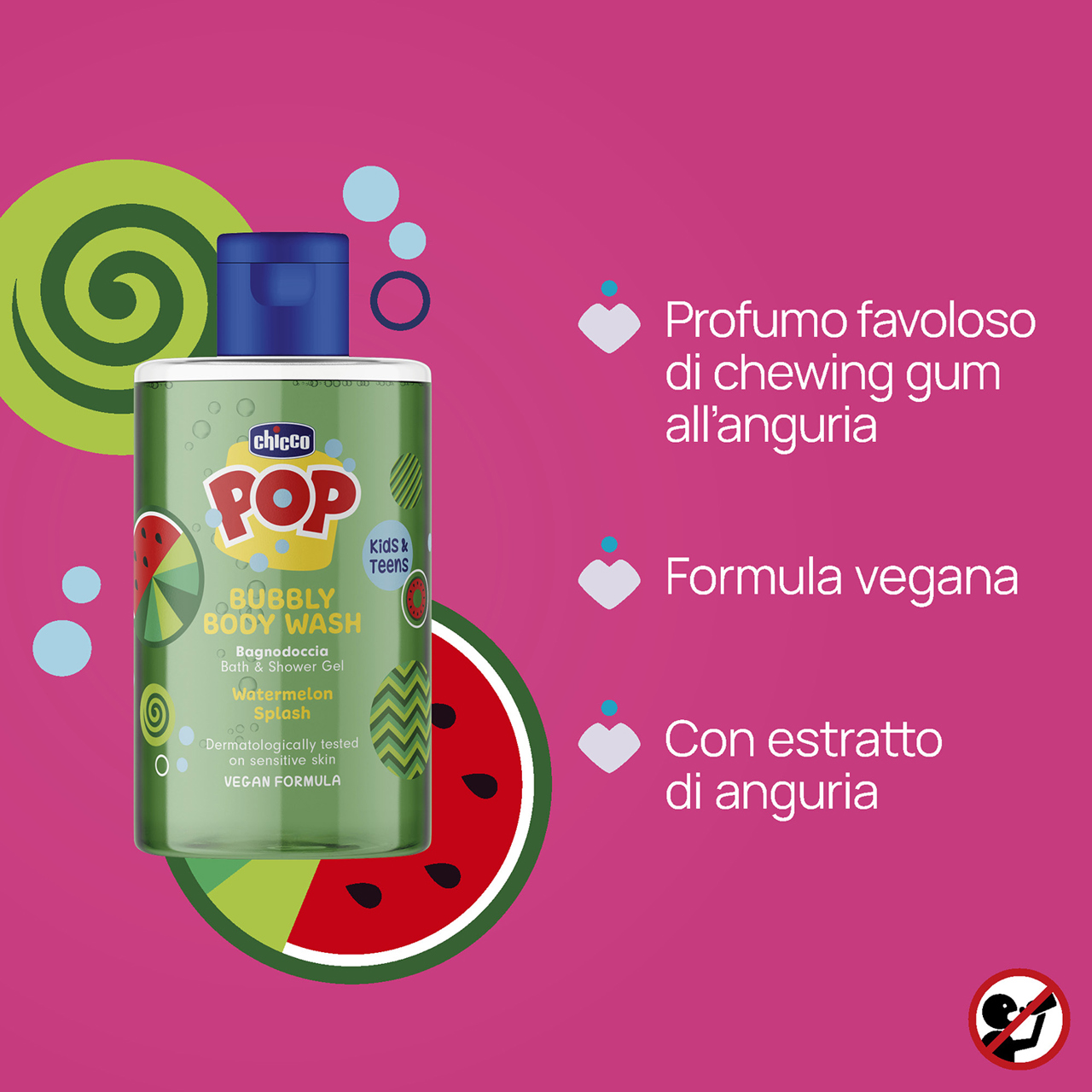 Bagnodoccia Watermelon Splash 300Ml Chicco - 3