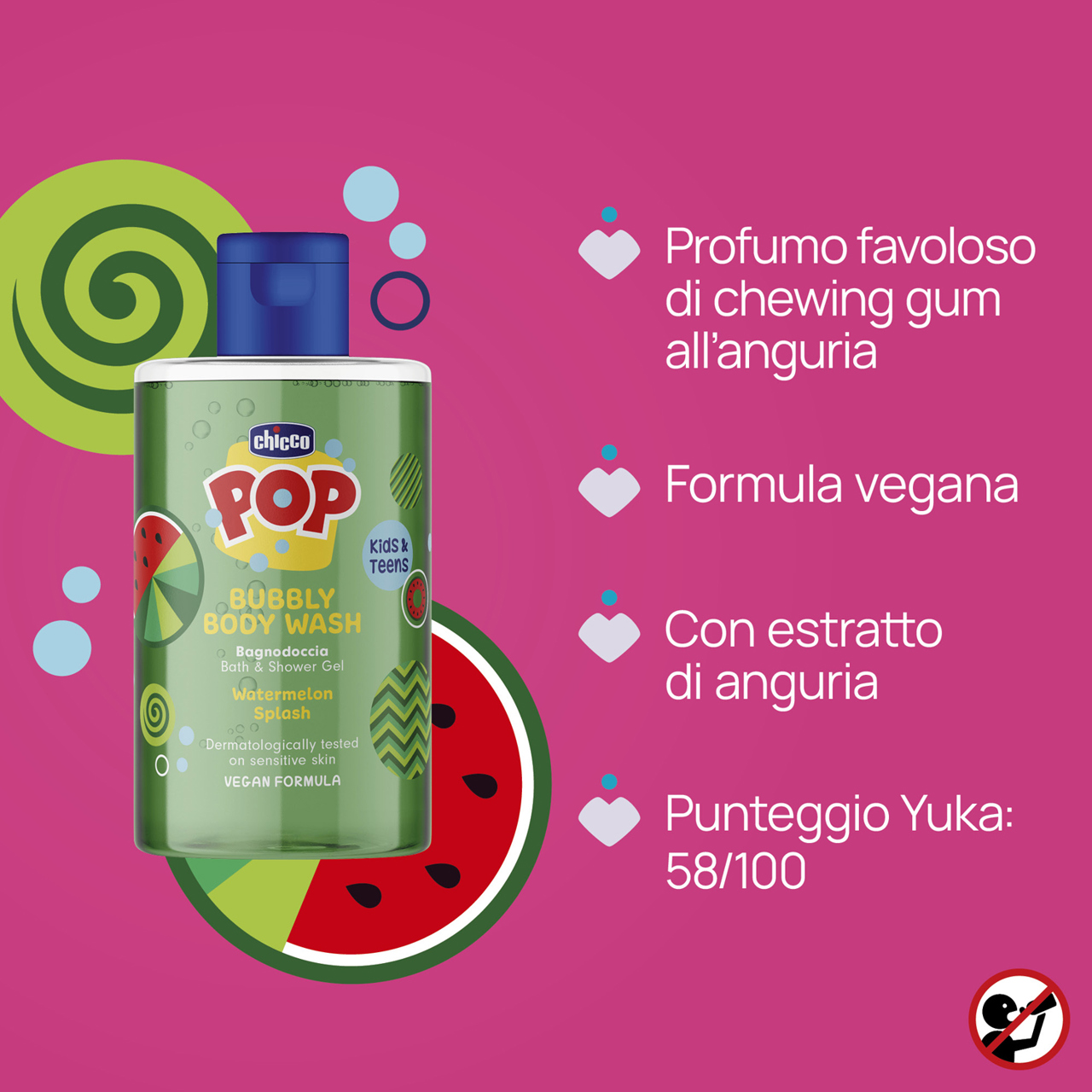 Chicco POP Bagnodoccia Watermelon Splash 300 ml null - 3