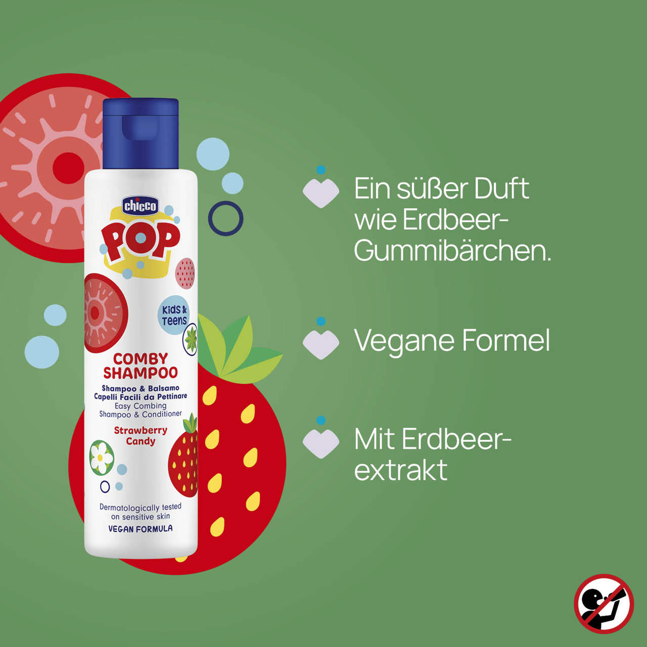 2-IN-1 SHAMPOO + CONDITIONER ERDBEER 250ML null - 5