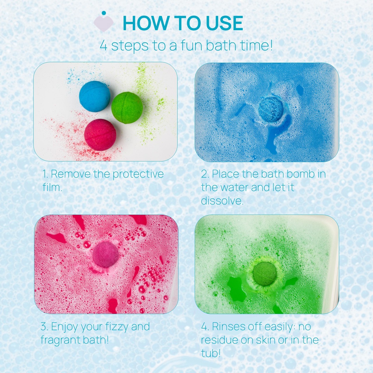 Bombas de ba&ntilde;o efervescentes Pop Chicco - 3