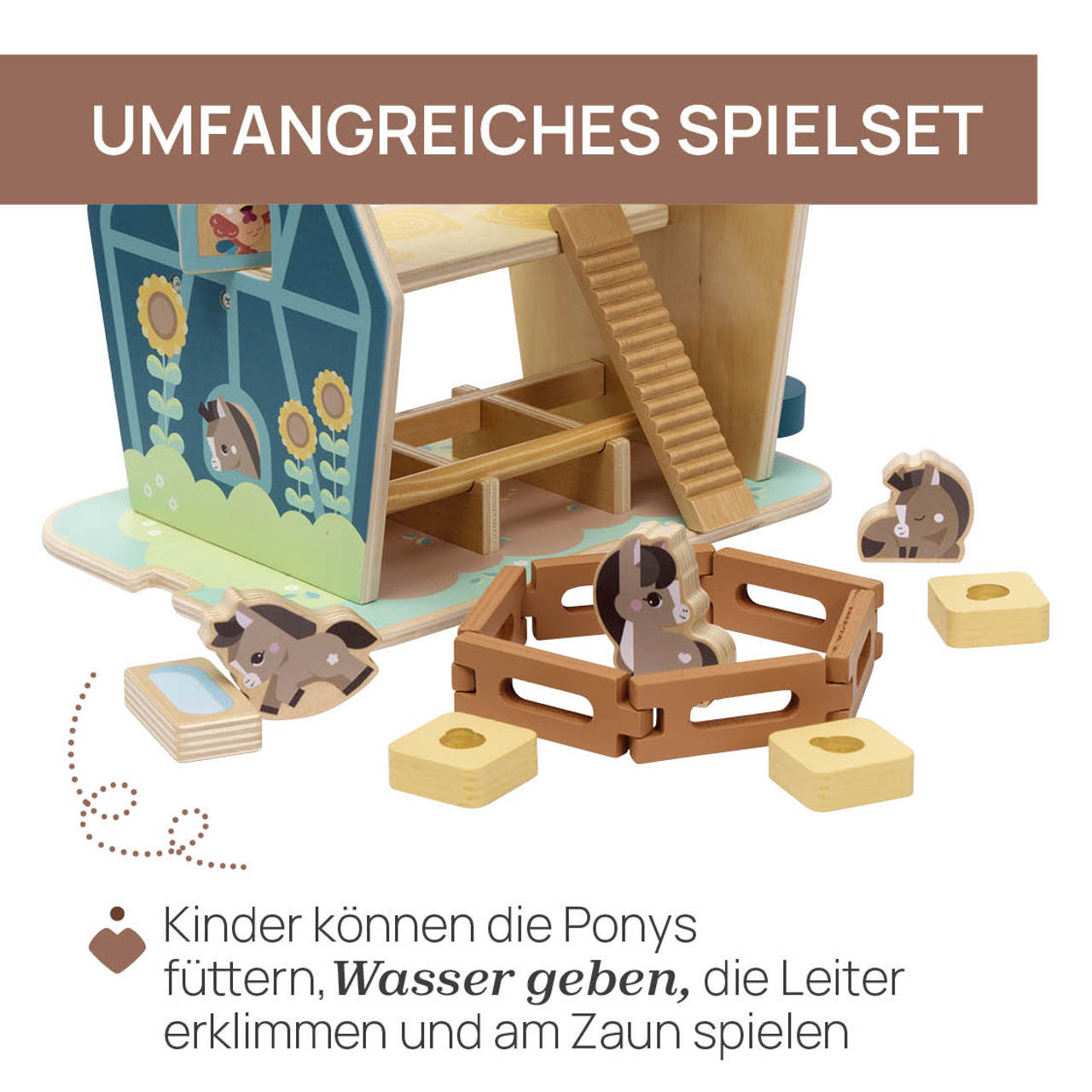 Die Gro&szlig;e Ponyhof  - My Wood Friends Holzspielzeug null - 1