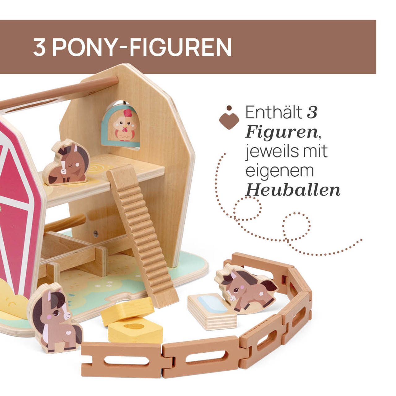 Die Gro&szlig;e Ponyhof  - My Wood Friends Holzspielzeug null - 4