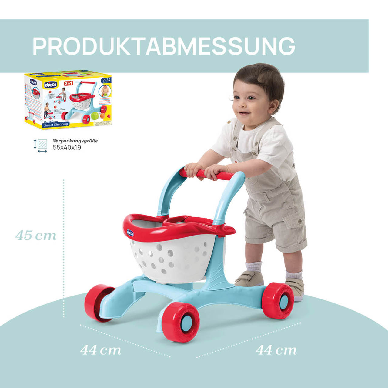 2in1 Einkaufswagen und Lauflerner null - 5