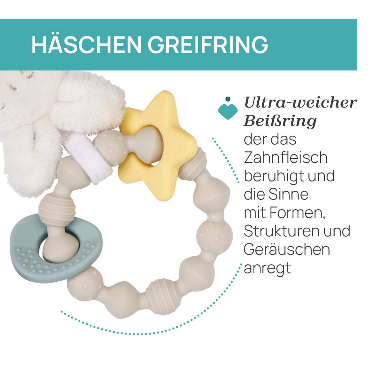 H&auml;schen Greifring Ringe Rassel null - 1