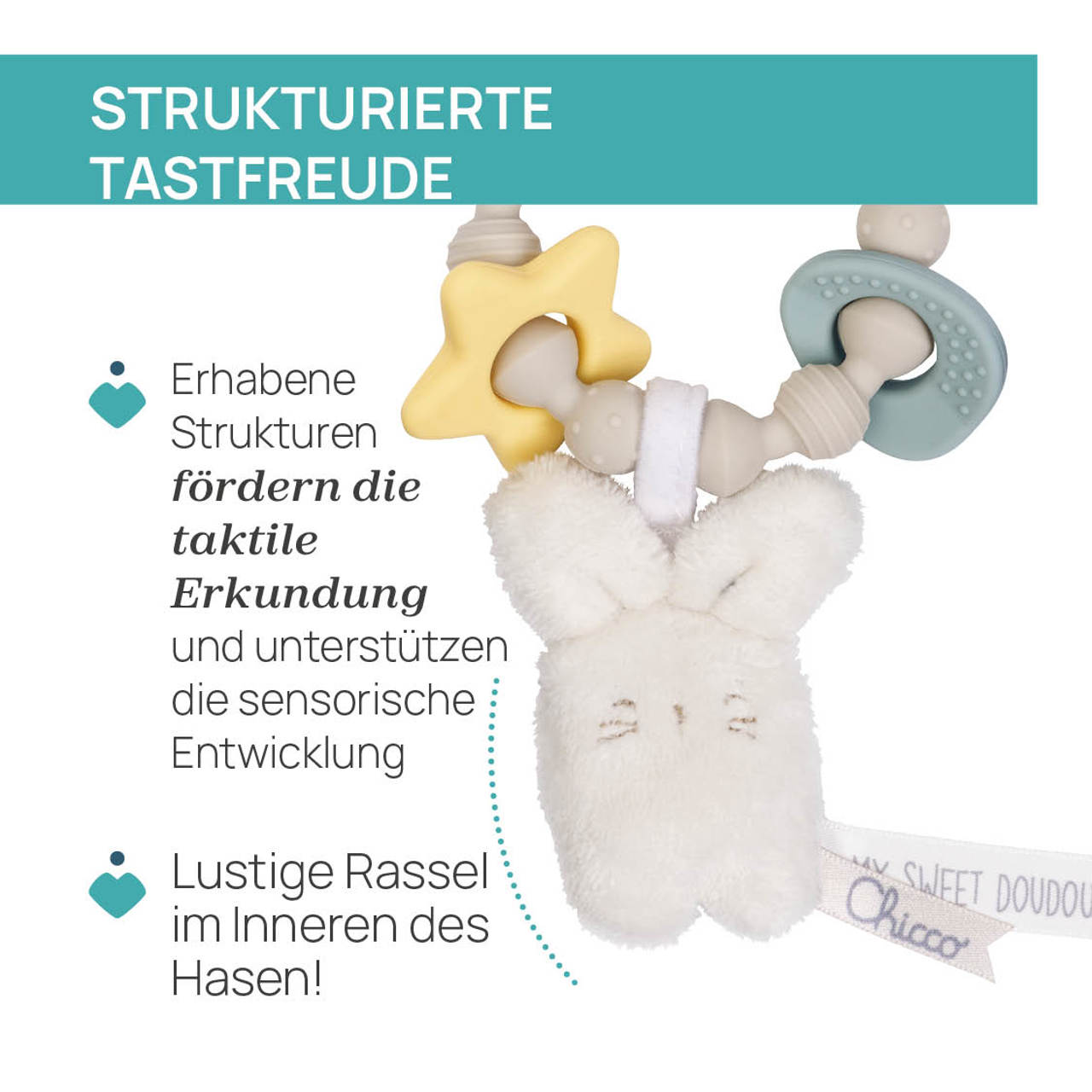 H&auml;schen Greifring Ringe Rassel null - 3