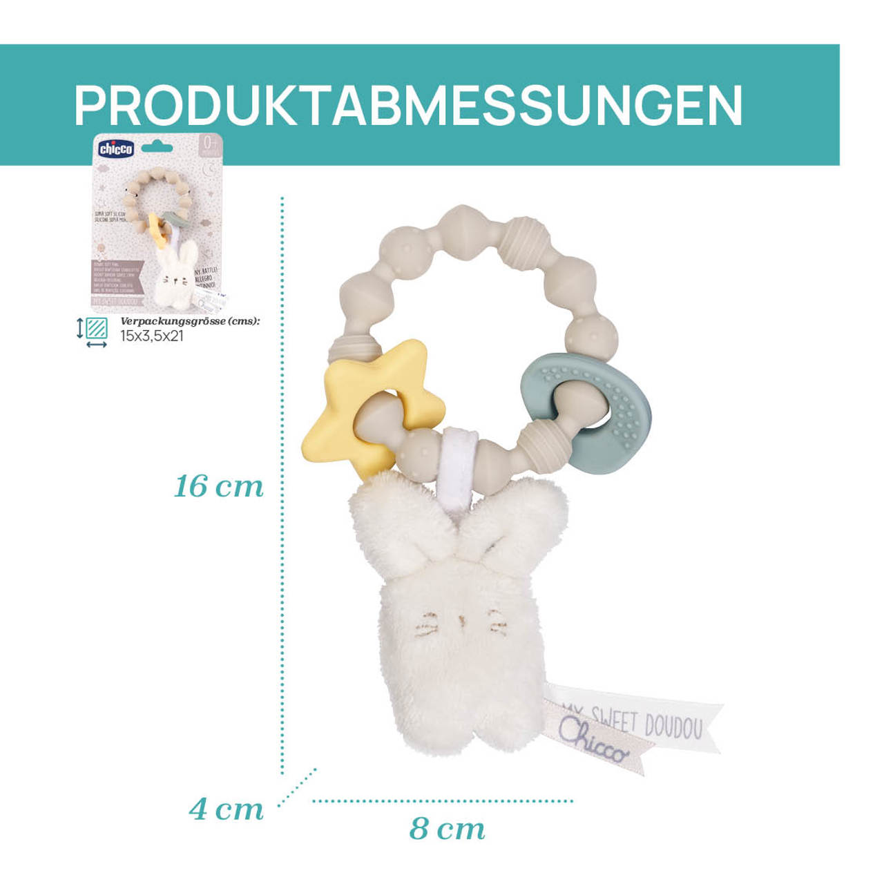 H&auml;schen Greifring Ringe Rassel null - 5