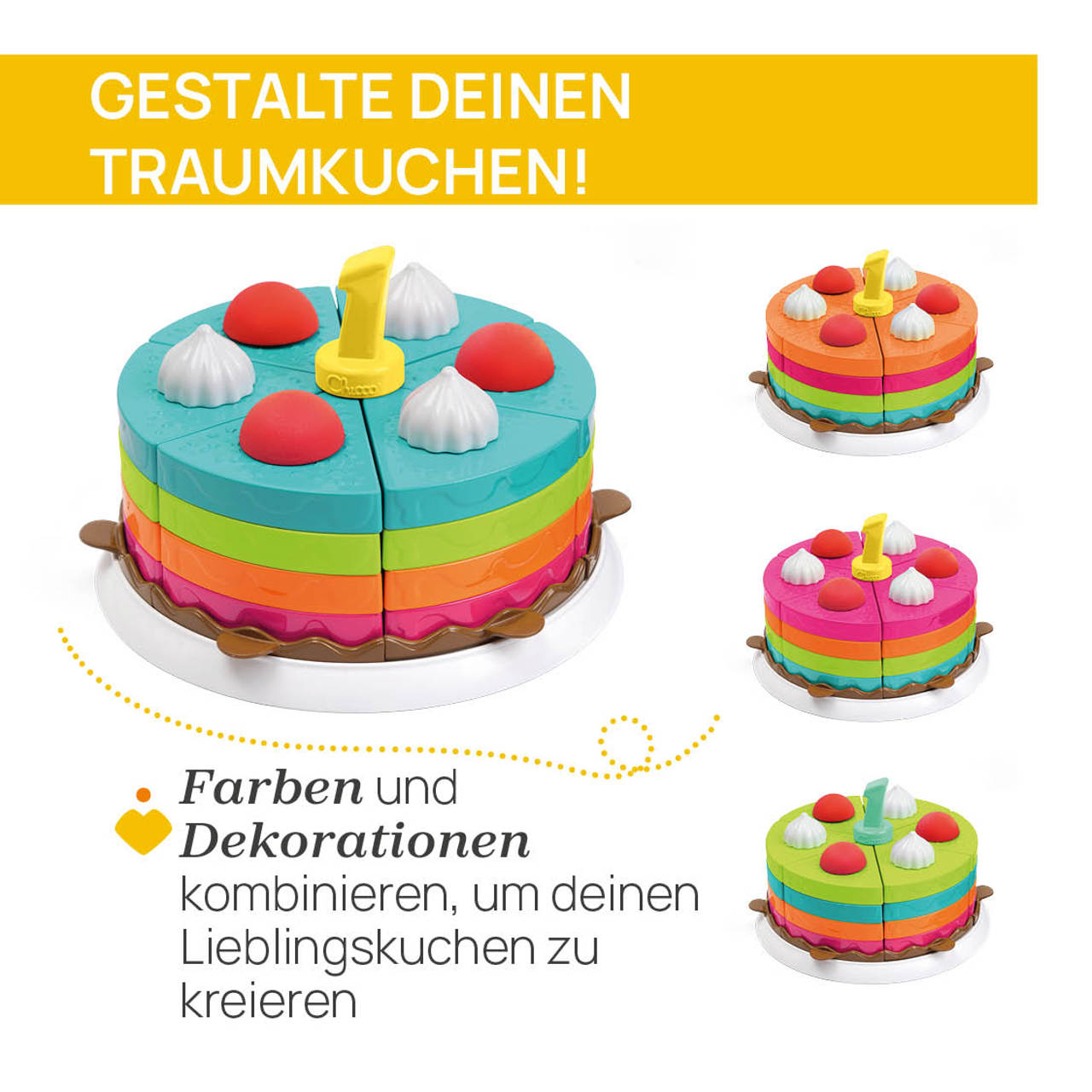 2in1 Geburtstagstorten Spielset null - 2