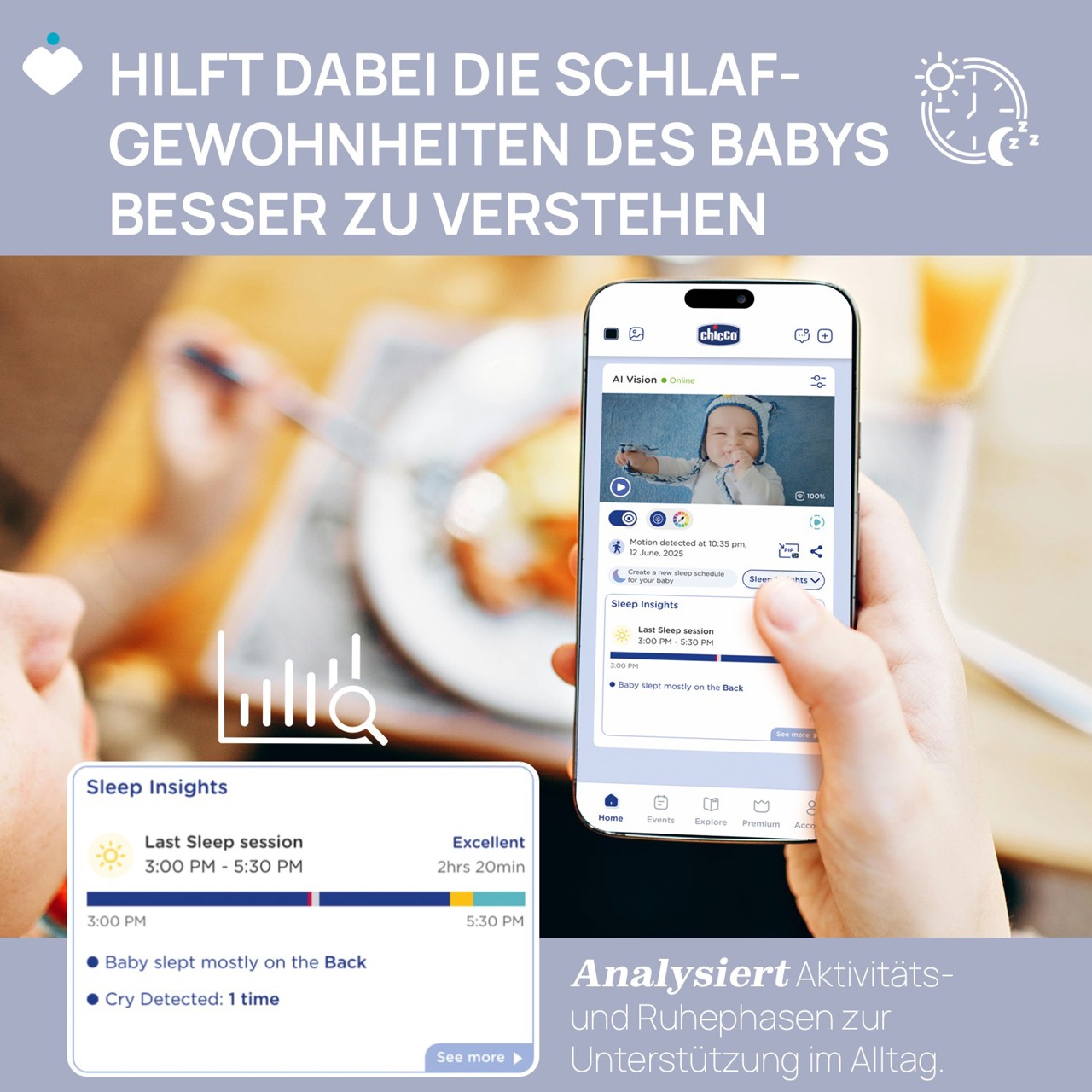 Wifi Video-Babyphone mit flexibler Halterung null - 3