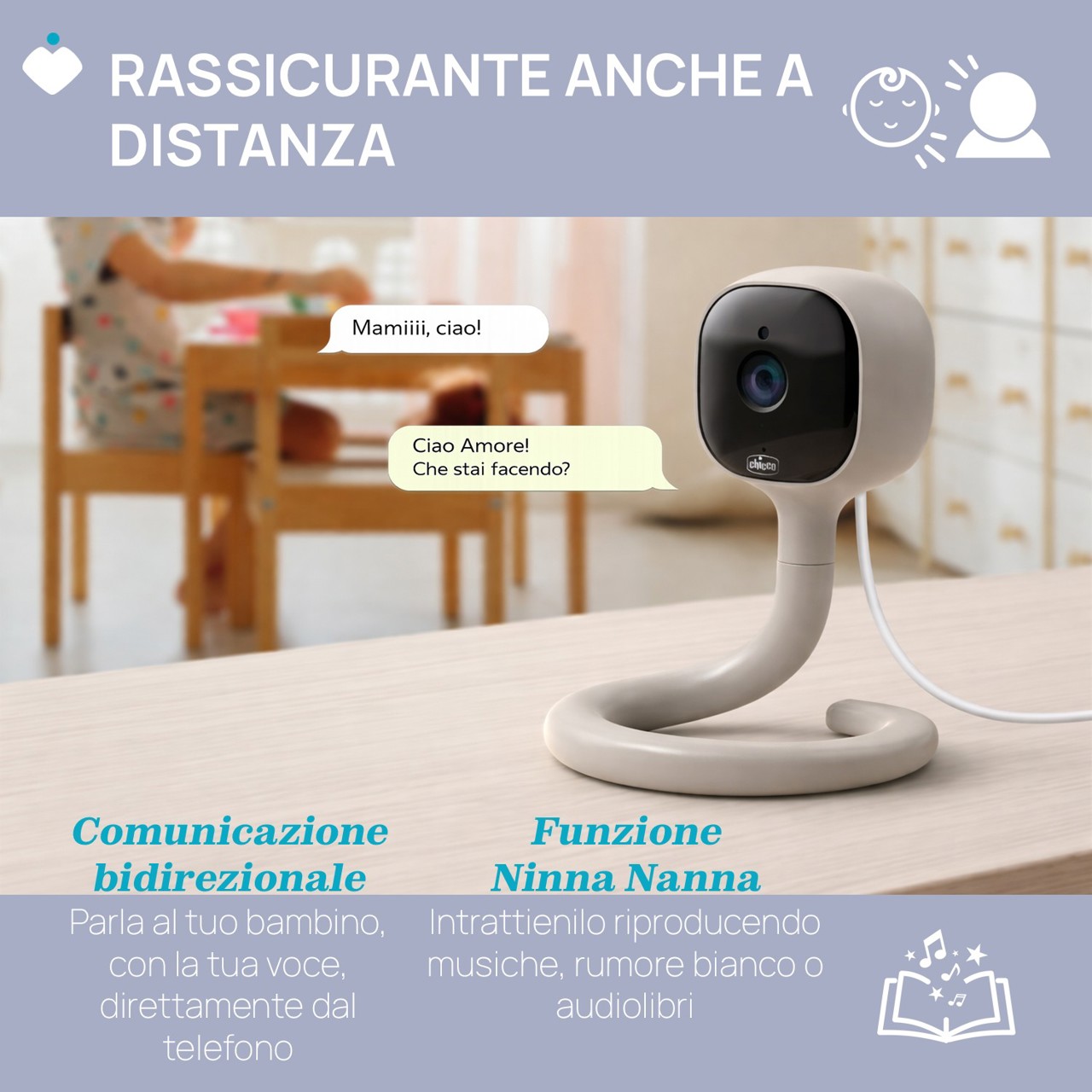 Video Baby Monitor WI-FI &ndash; Smart AI Chicco - 6