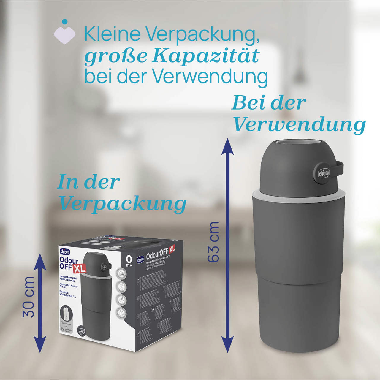 Teleskop Windeleimer XL Odour Off null - 9