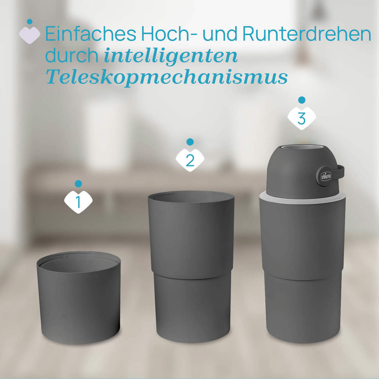 Teleskop Windeleimer XL Odour Off null - 10
