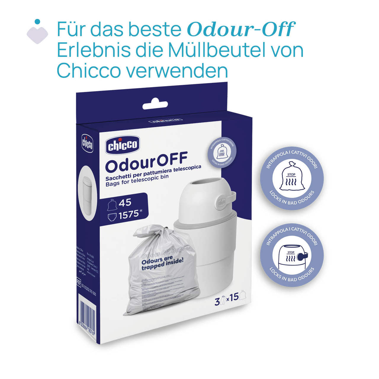 Teleskop Windeleimer XL Odour Off null - 14