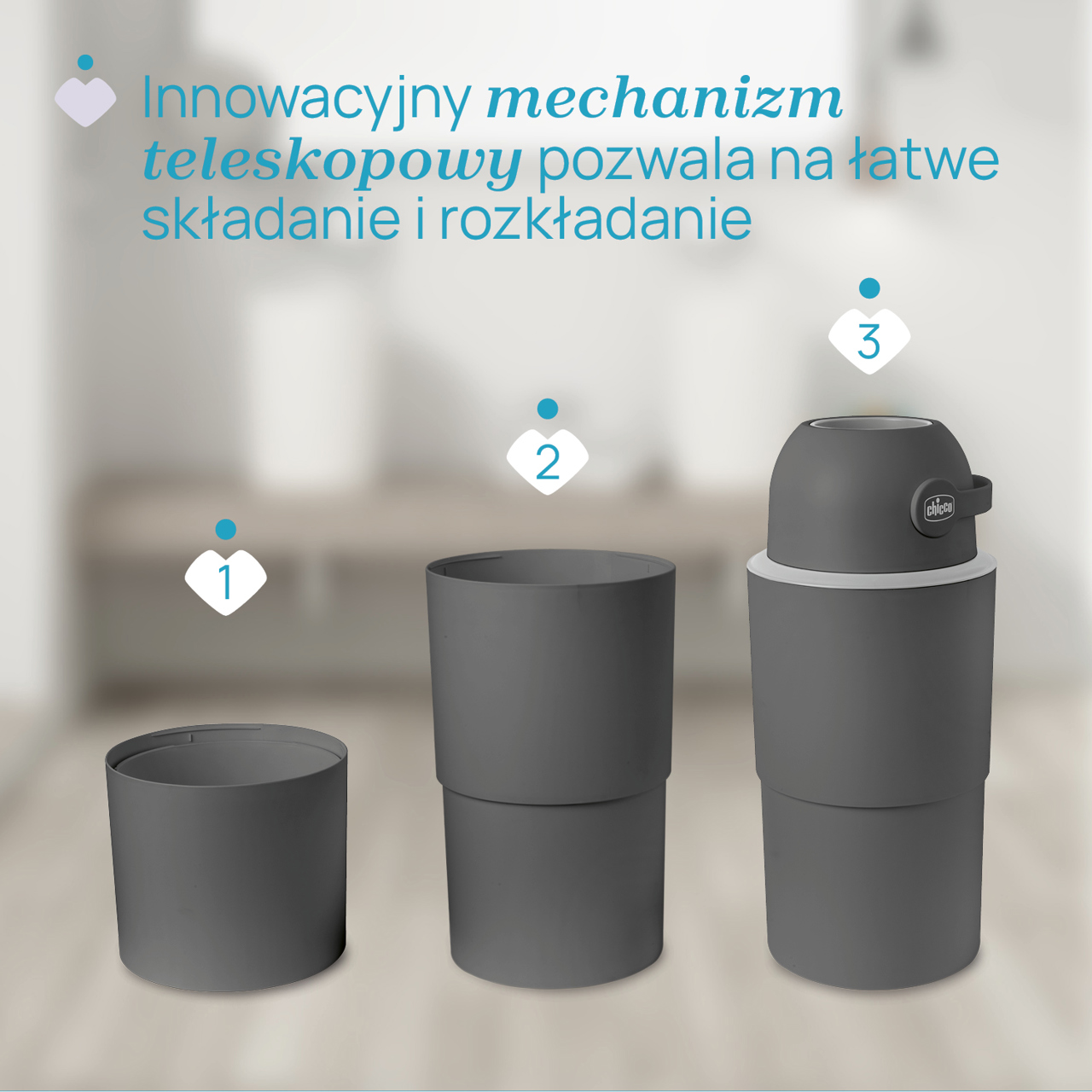 TELESKOPOWY KOSZ NA PIELUCHY XL null - 4