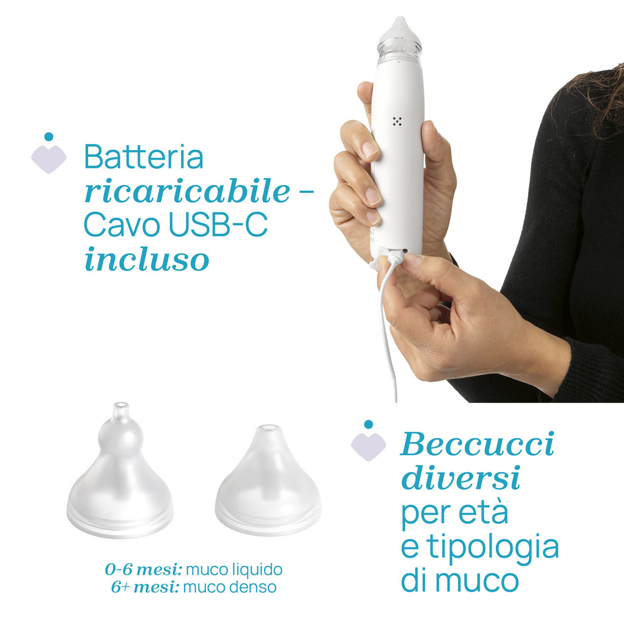 Aspiratore nasale elettrico Physioclean Chicco - 2