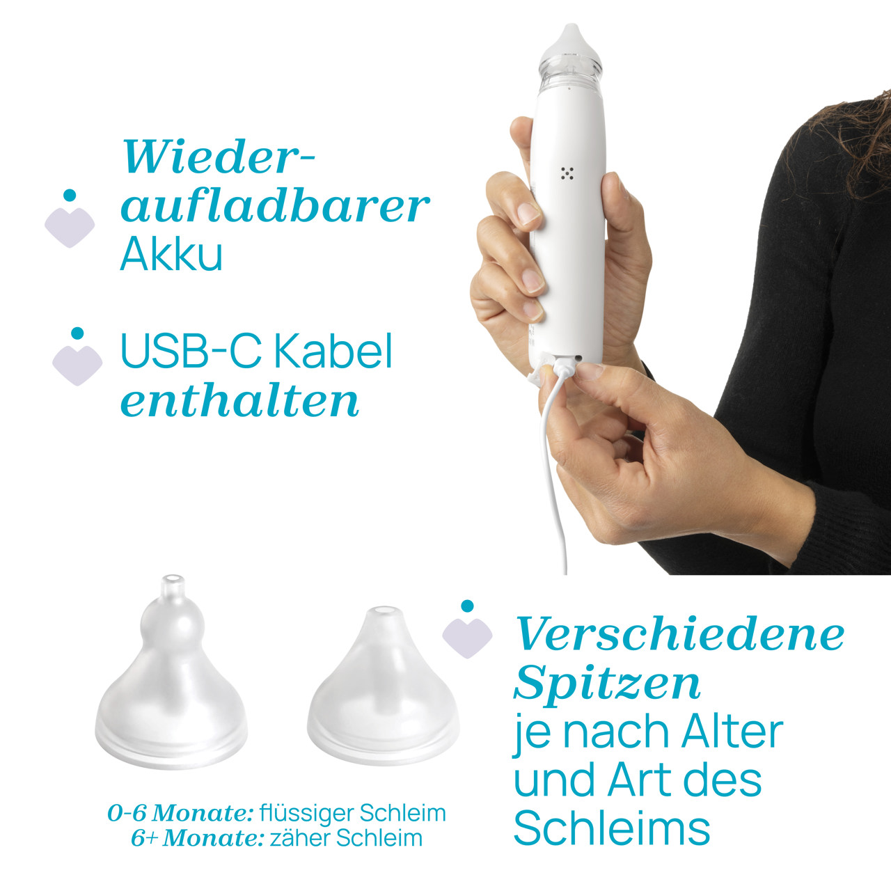 Elektrischer Baby-Nasensauger "PhysioClean" null - 2