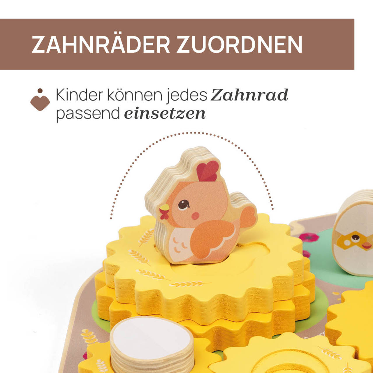 Die H&uuml;hner im Heu - My Wood Friends Holzspielzeug null - 1