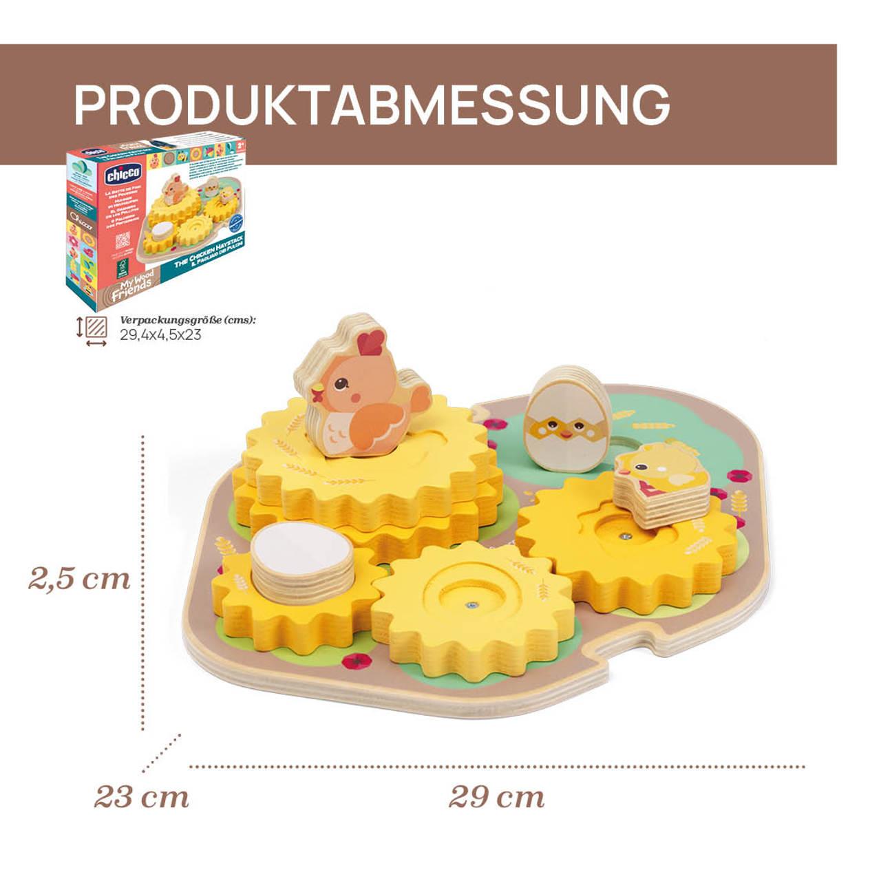 Die H&uuml;hner im Heu - My Wood Friends Holzspielzeug null - 5