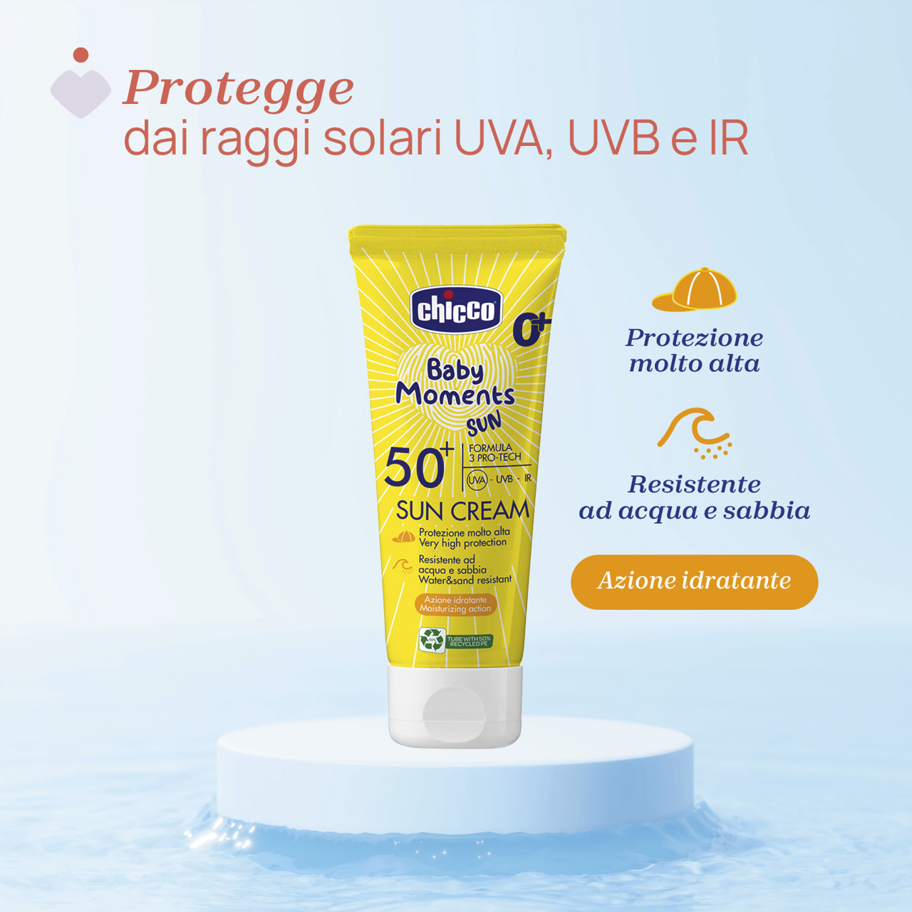 Crema Solare SPF 50+. Protezione molto alta.  Chicco - 2