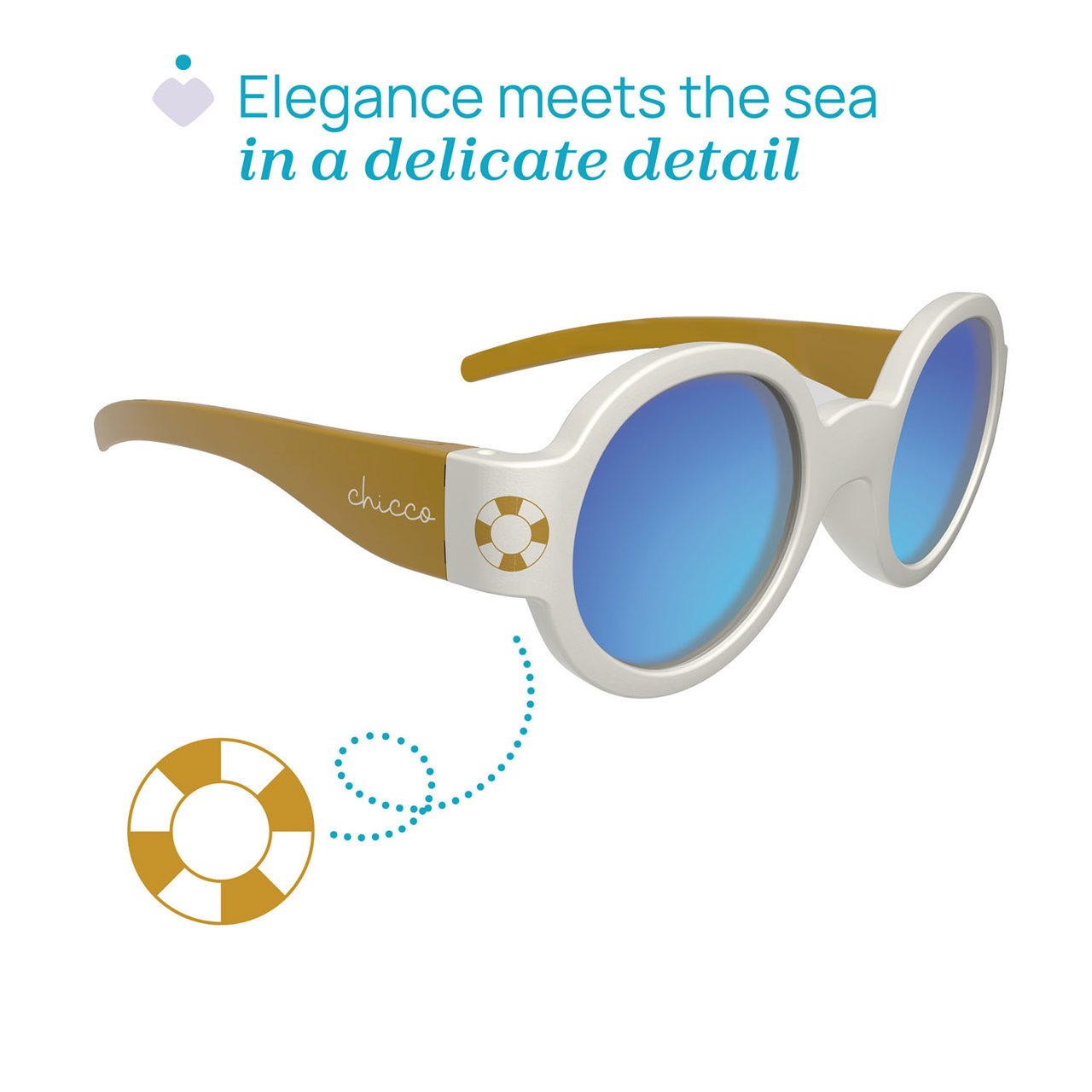 GAFAS DE SOL 0M+ LENTES ESPEJO BLANCAS Chicco - 2