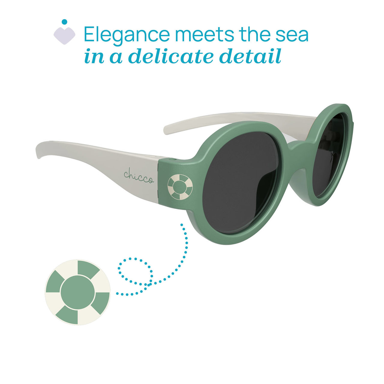 GAFAS DE SOL 0M+ LENTES ESPEJO BLANCAS Chicco - 2