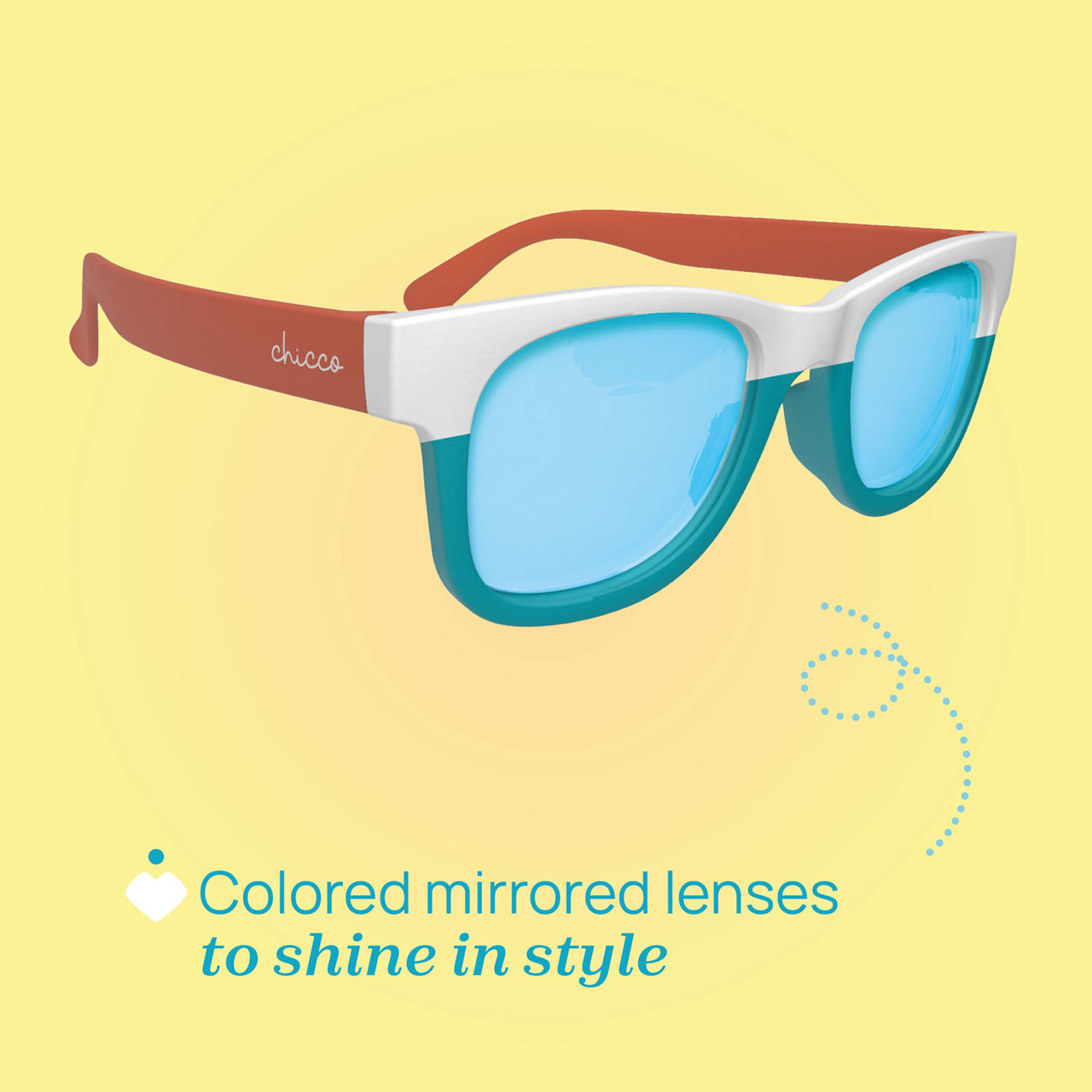 GAFAS DE SOL 24M+ LENTES ESPEJO ROJO Chicco - 1