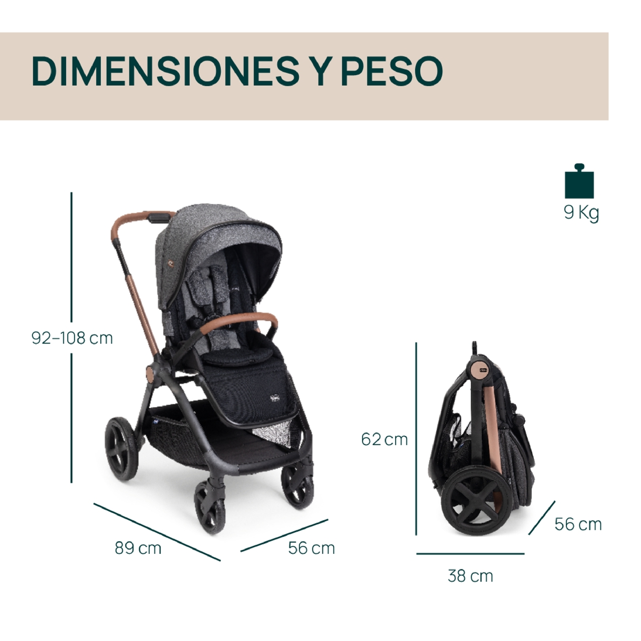 Tr&iacute;o Mysa con Gran Comfort y Kory Plus Chicco - 1
