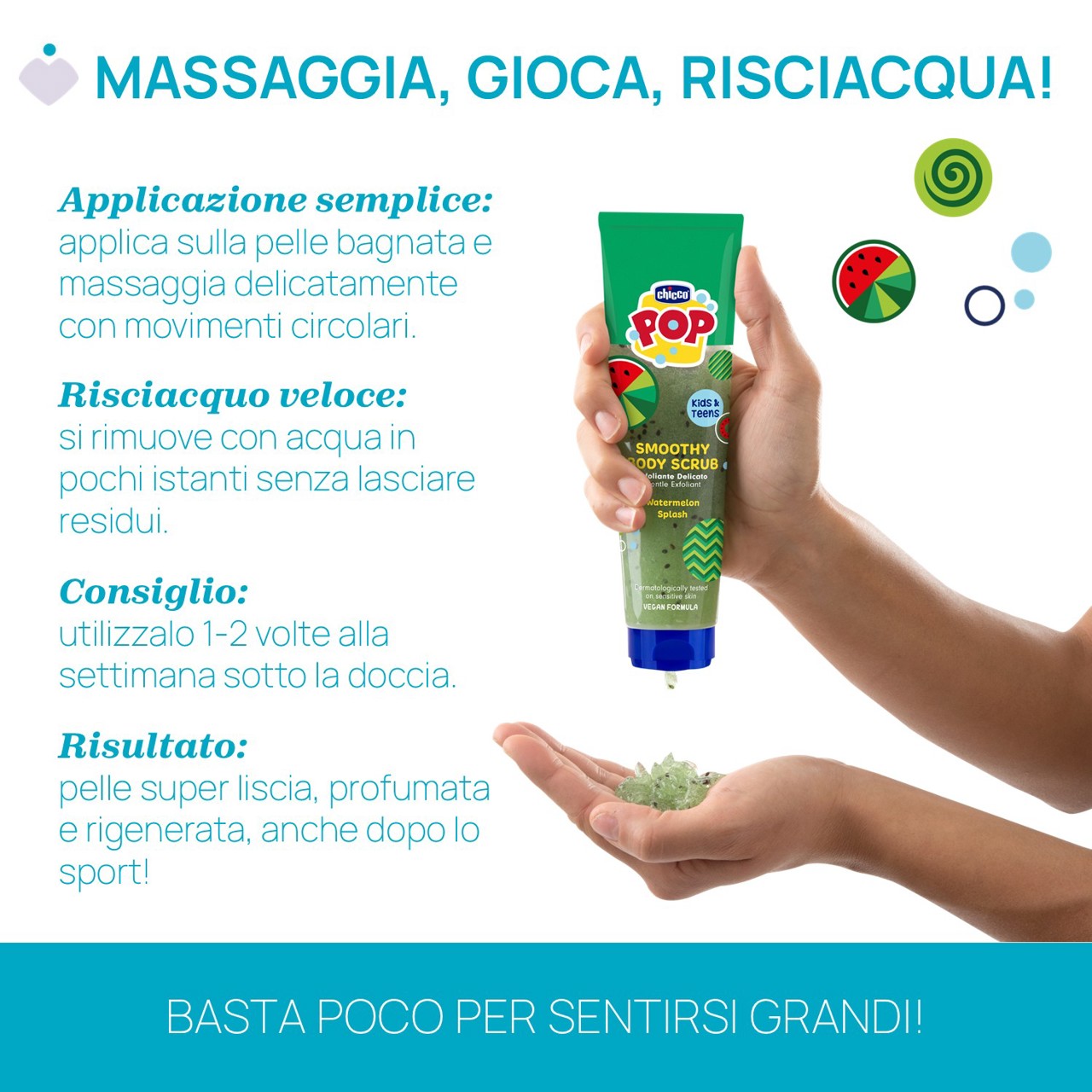 SMOOTHY SCRUB CORPO ANGURIA 150ML Chicco - 4