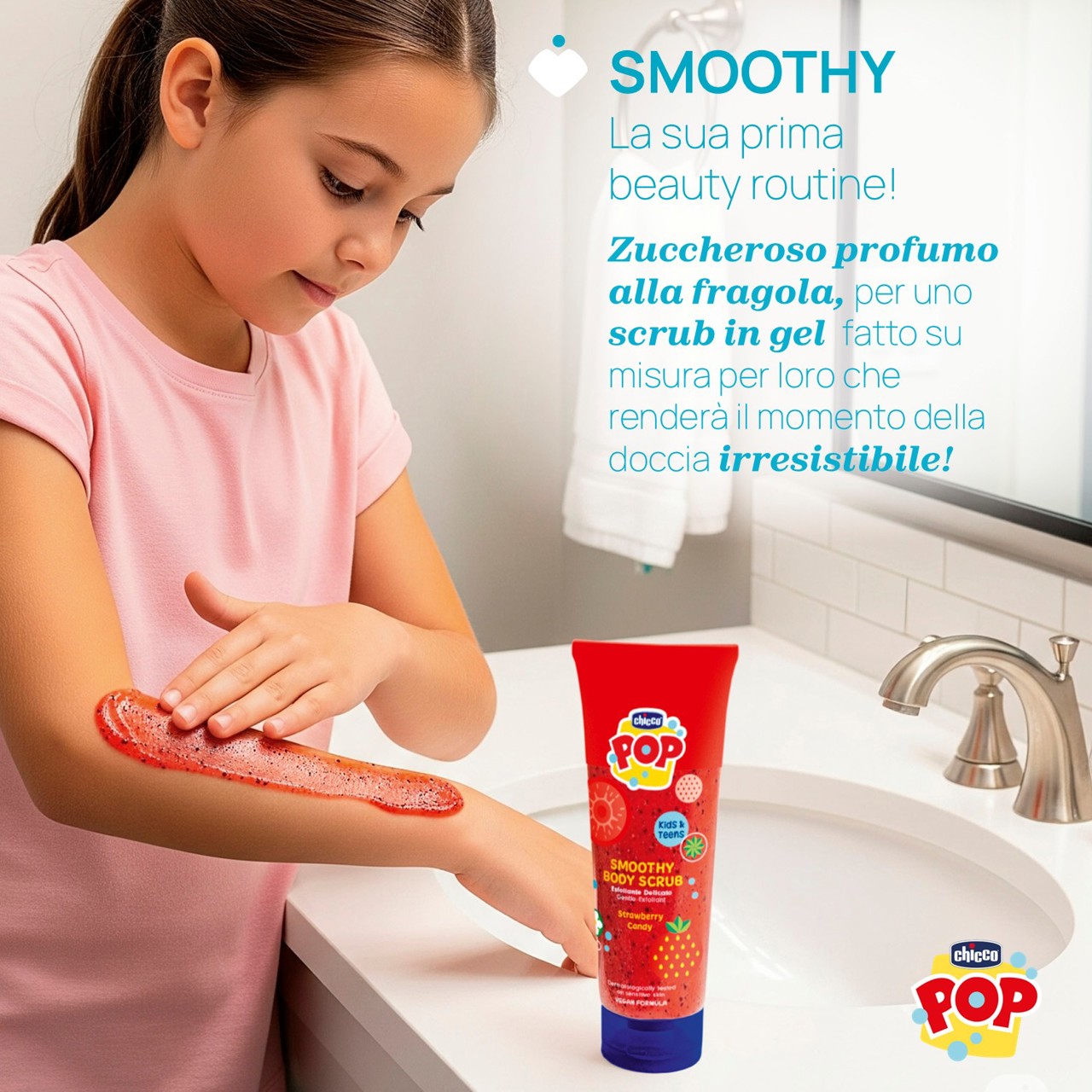 SMOOTHY SCRUB CORPO FRAGOLA 150ML Chicco - 1