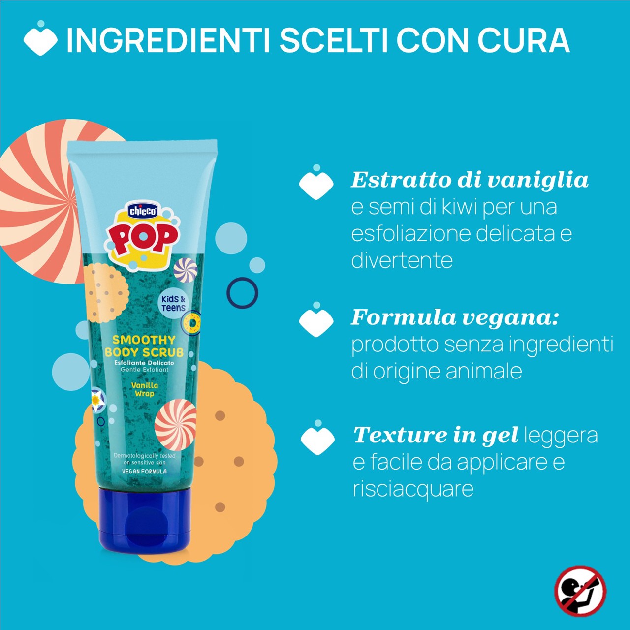 SMOOTHY SCRUB CORPO VANIGLIA 150ML Chicco - 3