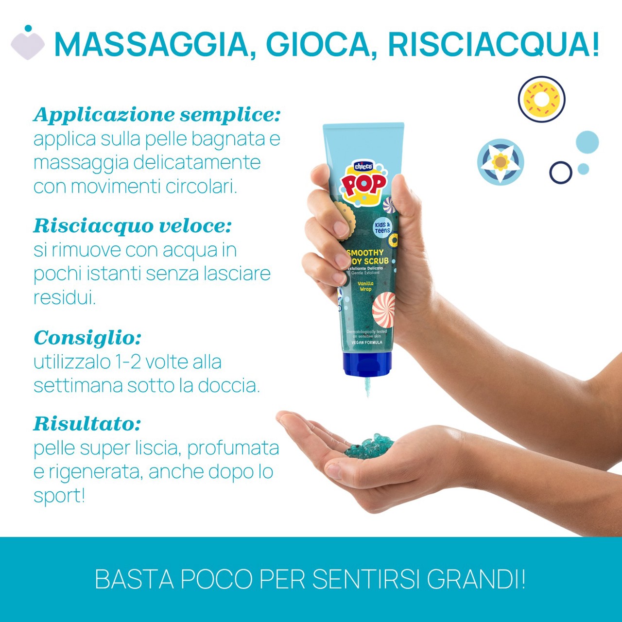 SMOOTHY SCRUB CORPO VANIGLIA 150ML Chicco - 4
